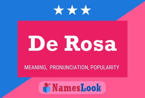 Poster del nome De Rosa