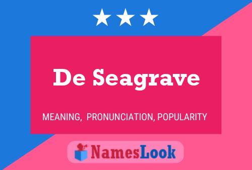 Poster del nome De Seagrave