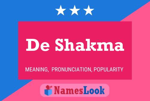 Poster del nome De Shakma