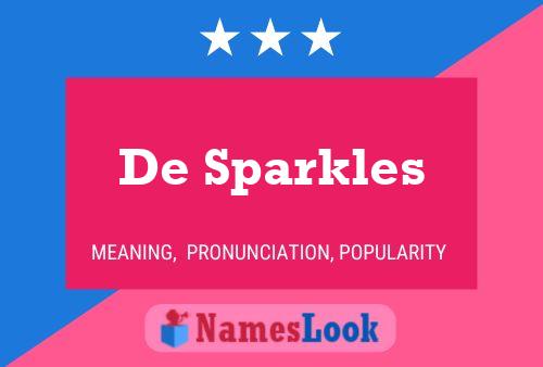 Poster del nome De Sparkles