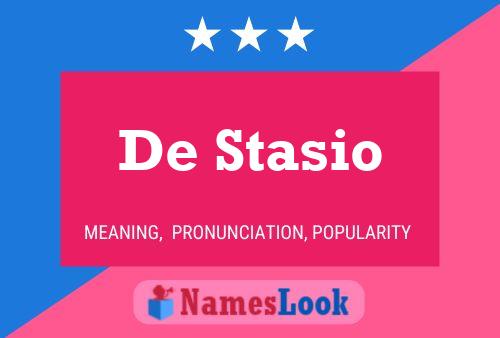 Poster del nome De Stasio