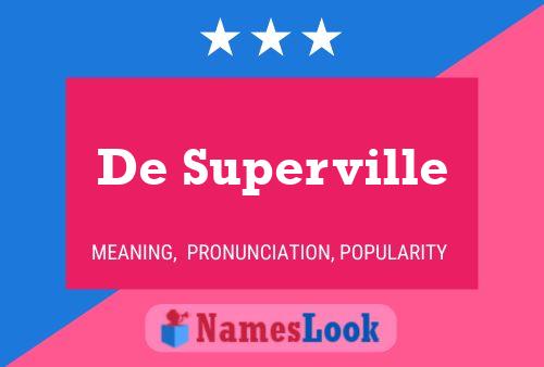 Poster del nome De Superville