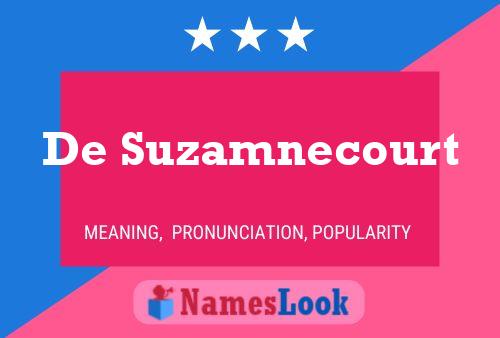 Poster del nome De Suzamnecourt