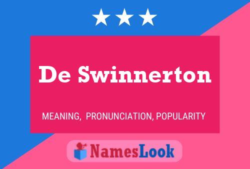 Poster del nome De Swinnerton