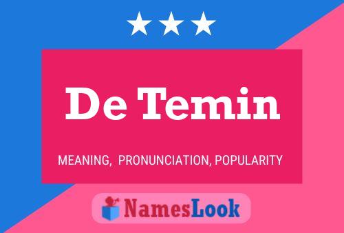 Poster del nome De Temin