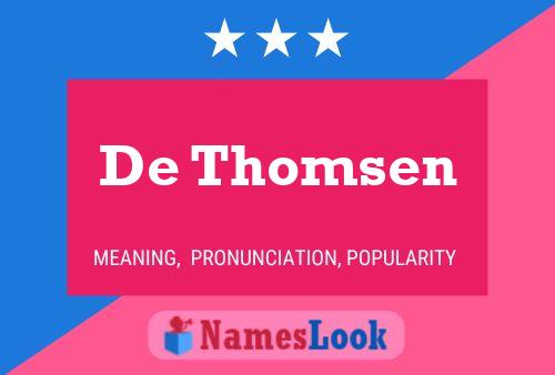 Poster del nome De Thomsen