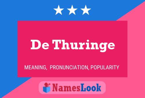 Poster del nome De Thuringe