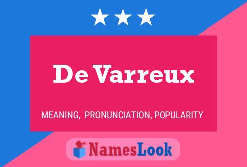 Poster del nome De Varreux