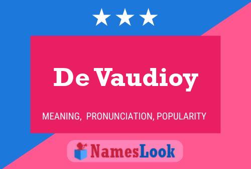 Poster del nome De Vaudioy