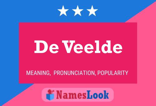 Poster del nome De Veelde