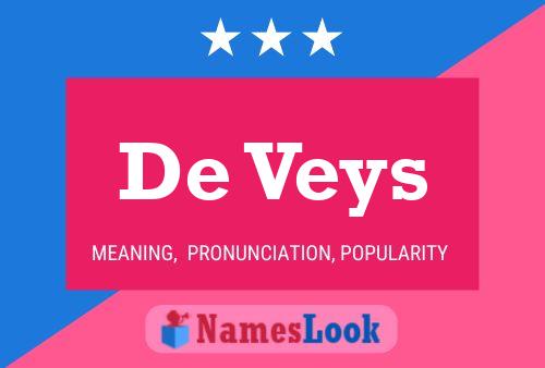 Poster del nome De Veys