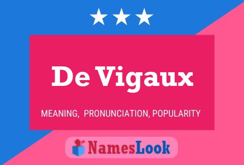 Poster del nome De Vigaux