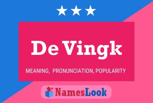 Poster del nome De Vingk