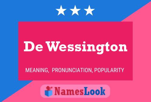 Poster del nome De Wessington