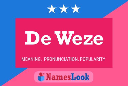 Poster del nome De Weze