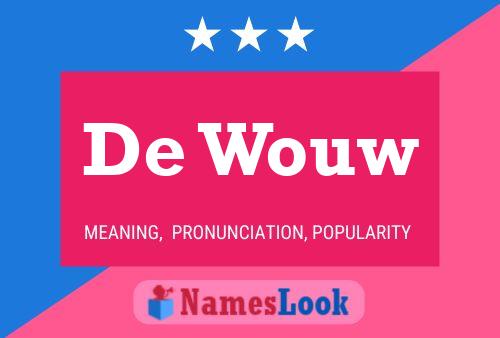 Poster del nome De Wouw