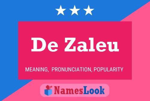 Poster del nome De Zaleu