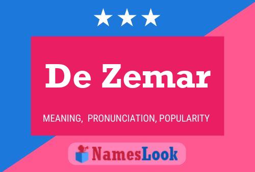 Poster del nome De Zemar