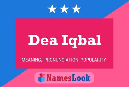 Poster del nome Dea Iqbal