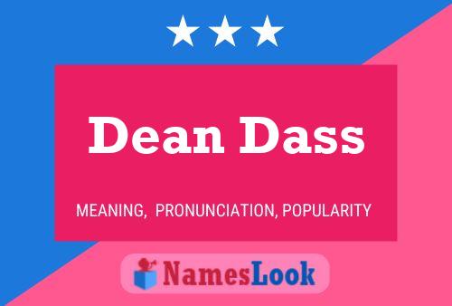 Poster del nome Dean Dass