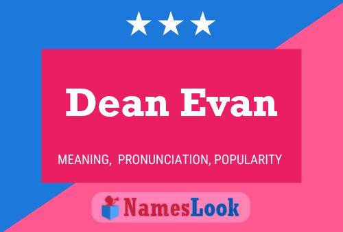 Poster del nome Dean Evan