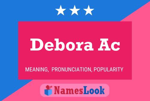 Poster del nome Debora Ac