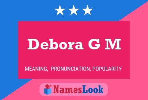 Poster del nome Debora G M