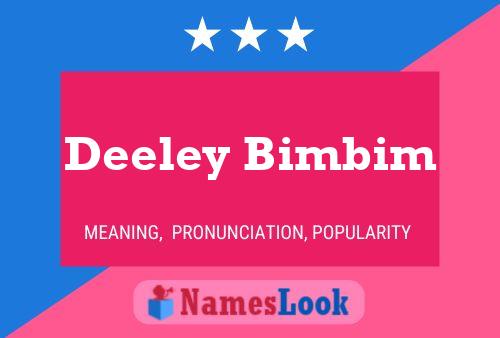 Poster del nome Deeley Bimbim