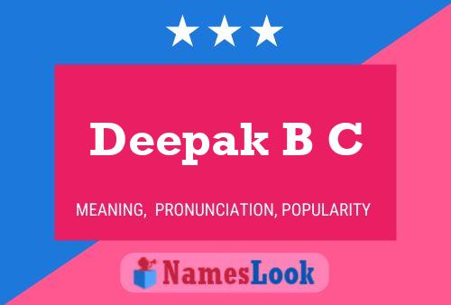 Poster del nome Deepak B C