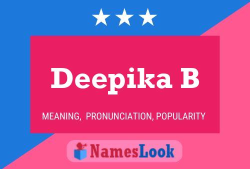 Poster del nome Deepika B