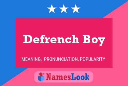 Poster del nome Defrench Boy