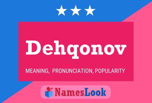 Poster del nome Dehqonov