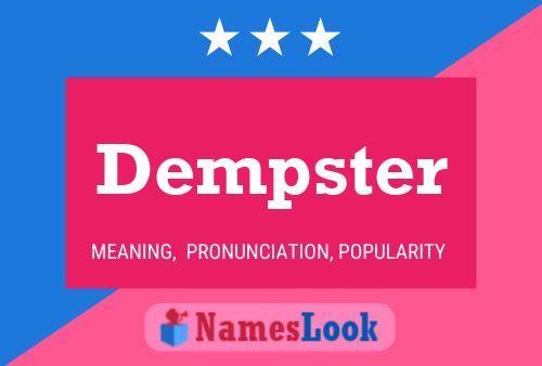 Poster del nome Dempster