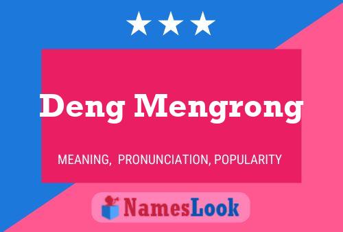 Poster del nome Deng Mengrong