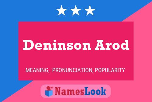 Poster del nome Deninson Arod