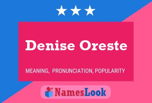 Poster del nome Denise Oreste