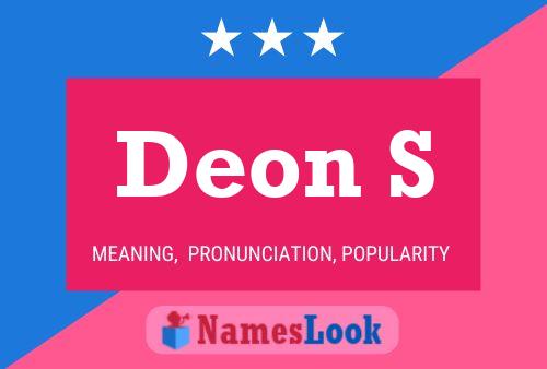 Poster del nome Deon S