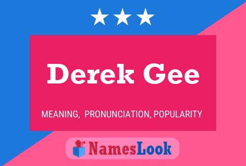 Poster del nome Derek Gee