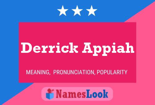 Poster del nome Derrick Appiah