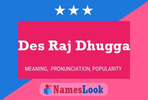 Poster del nome Des Raj Dhugga