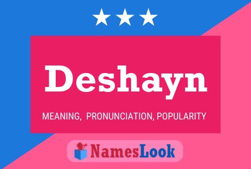 Poster del nome Deshayn