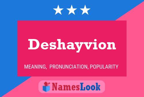 Poster del nome Deshayvion