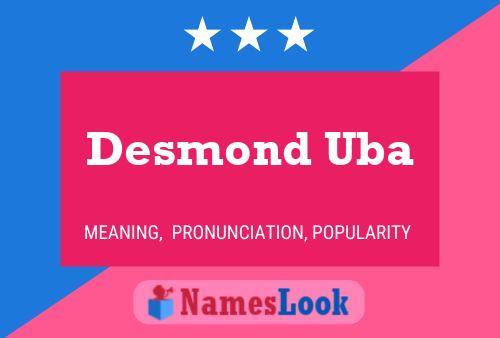 Poster del nome Desmond Uba