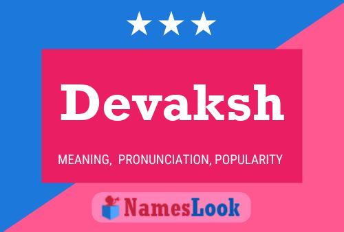 Poster del nome Devaksh