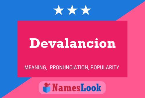 Poster del nome Devalancion