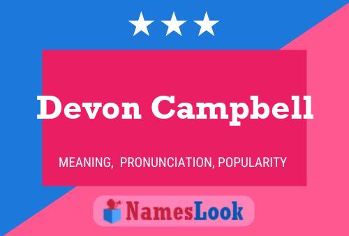 Poster del nome Devon Campbell