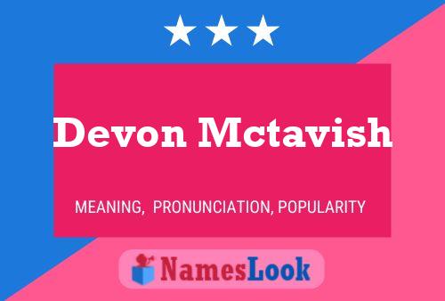 Poster del nome Devon Mctavish