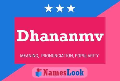 Poster del nome Dhananmv