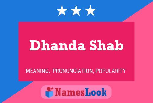 Poster del nome Dhanda Shab