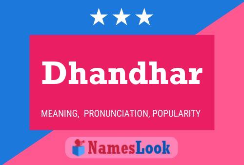 Poster del nome Dhandhar